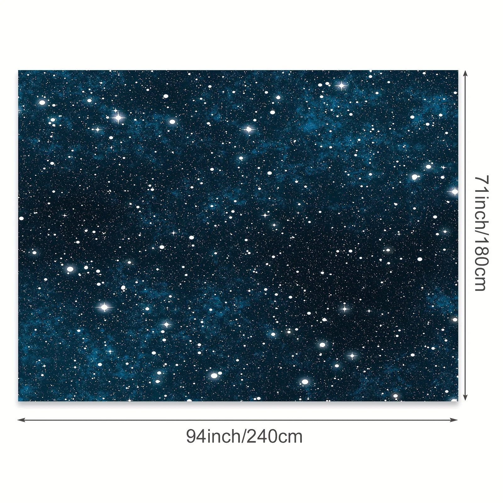 Starry Sky Background Universe Galaxy Theme Stars Deep Blue Universe Photography Background