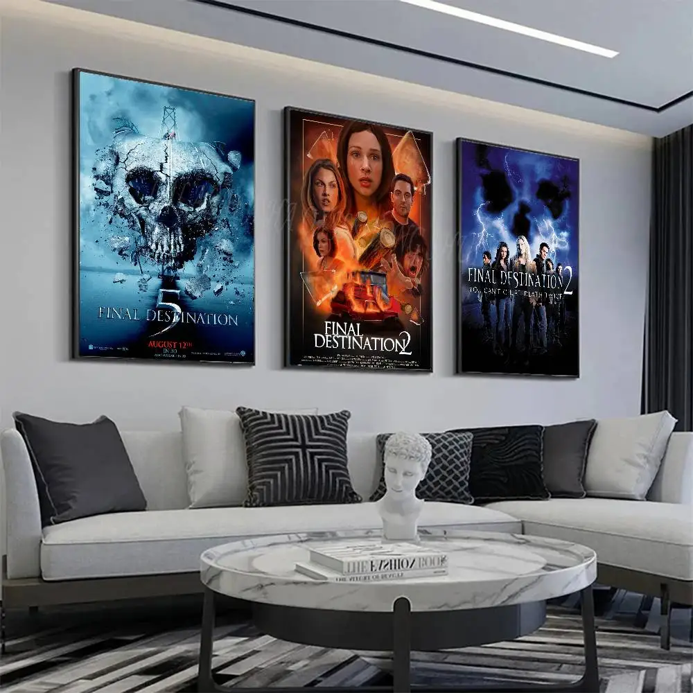 Horror Movie F-Final Destination Posters Living Room Bar Cafe Quality Canvas Vintage Style Comics Painting Art Home Wall Decor