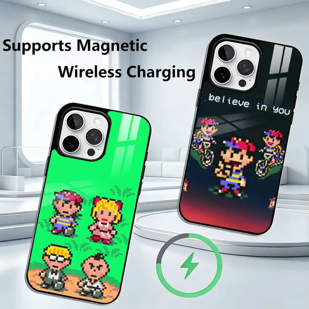 

E-EarthBound 2 Game Phone Case For iPhone17,16,15,14,13,12,11 Plus,Pro Supports Magnetic Wireless Charging
