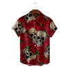 Trendy Skull Pattern Hawaiian Shirts For Men Fashion