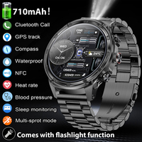 2024New V99 1.85-inch Ultra HD Smart Watch NFC GPS sensing Bluetooth Call 710 Mah Large Battery Sports Fitness smartwatch