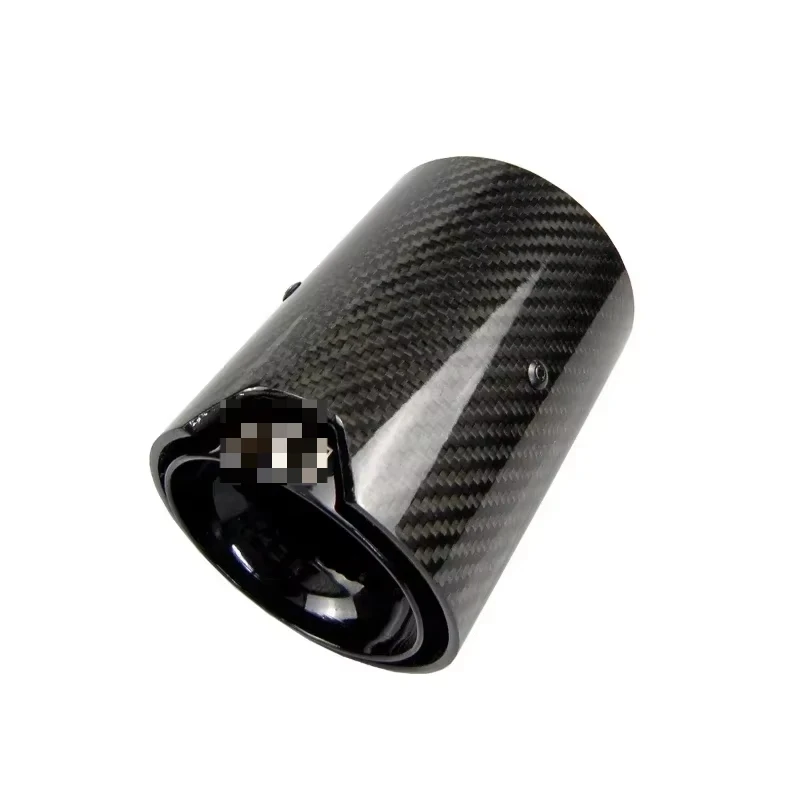 Black coated carbon fiber exhaust tip muffler, exhaust pipe M2 F87 M3 F80 M4 F82 F83 M5 F10 M6 F12 F13