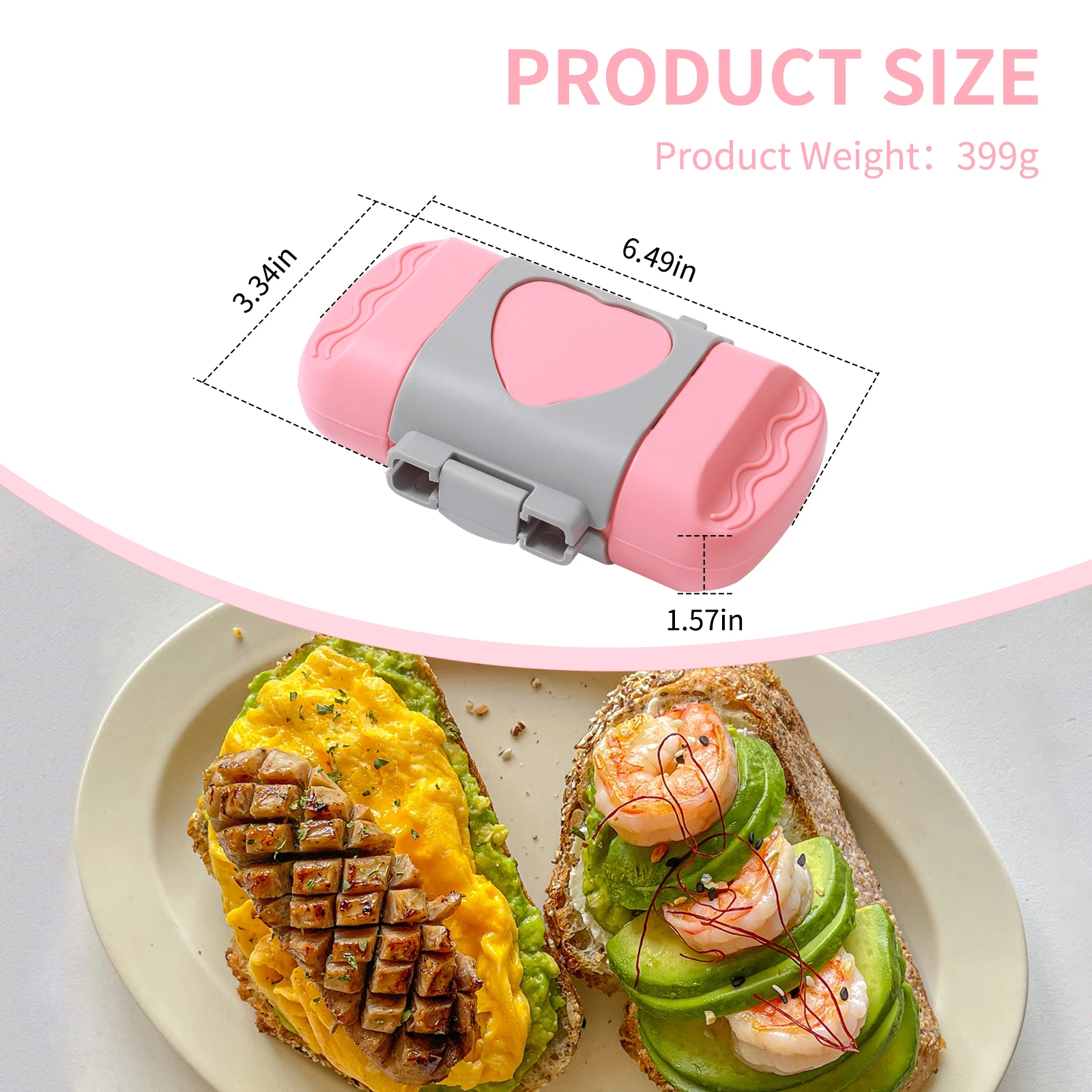 YYWAVLET Factory spot grensoverschrijdende hot selling magnetron sandwich toast ontbijtmachine geschikt voor magnetron