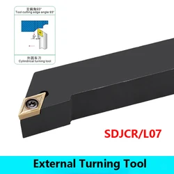 LIHAOPING SDJCR1010H07 SDJCR1212H07 SDJCR1616H07 SDJCR2020 SDJCR 외부 선삭 공구 홀더 바 CNC 선반 절단 DCMT 인서트