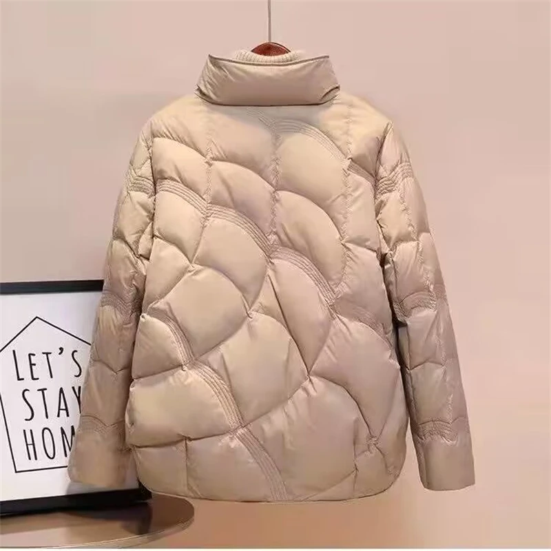Ladies Coat Fashion Foreign Aura Short Comfortable Female Jacket Women's Winter Parka 2025 New Elegant Temperament Mom Loose