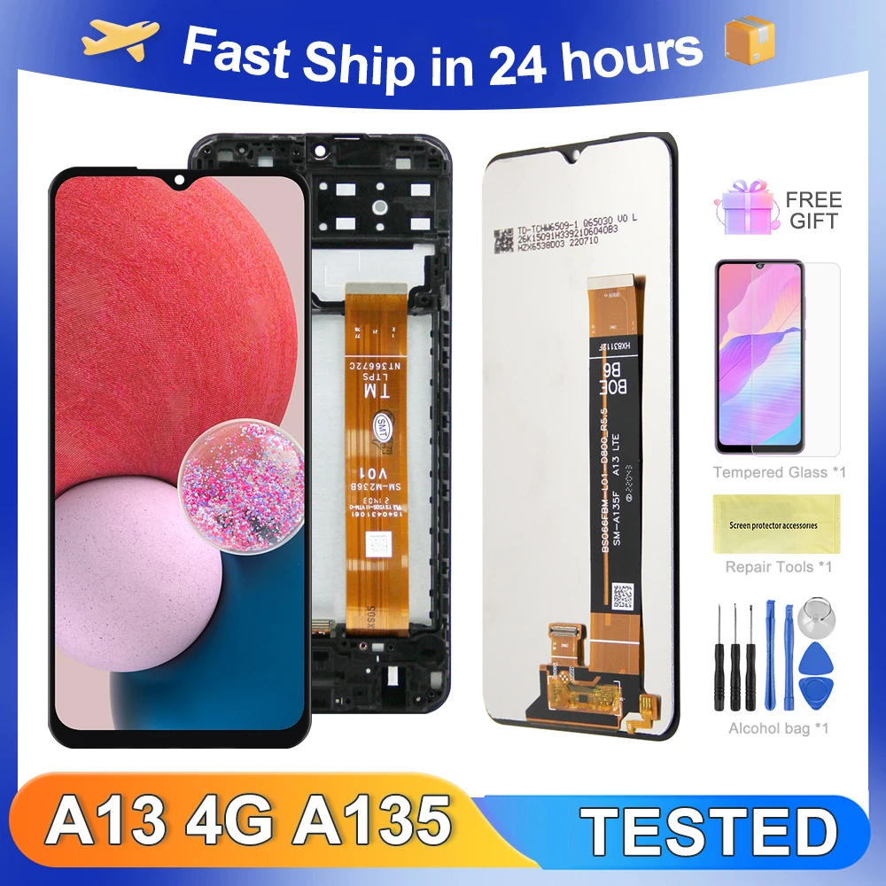 A13 4G 6.6\'\'For Samsung For  A135F A135M A135U A135U1 A135N LCD Display Touch Screen Digitizer Assembly Replacement