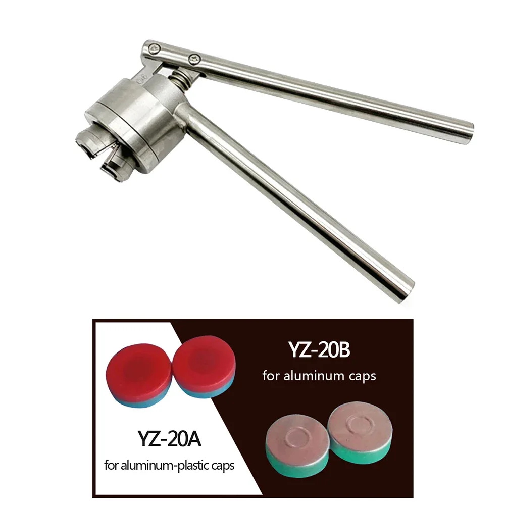 Ręczna zaciskarka do kapsli ze stali nierdzewnej 13/20 mm, szczypce do zaciskania kapsli, ręczna zaciskarka do kapsli do fiolk, zaciskarka do kapsli butelek.