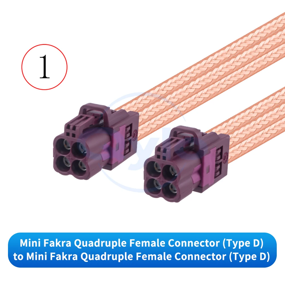 

Кабель Rosen Mini FAKRA 4-в-1, тип D, фиолетовый, на SMA/FAKRA, RG316D, коричневый, посеребренный (1 шт.)