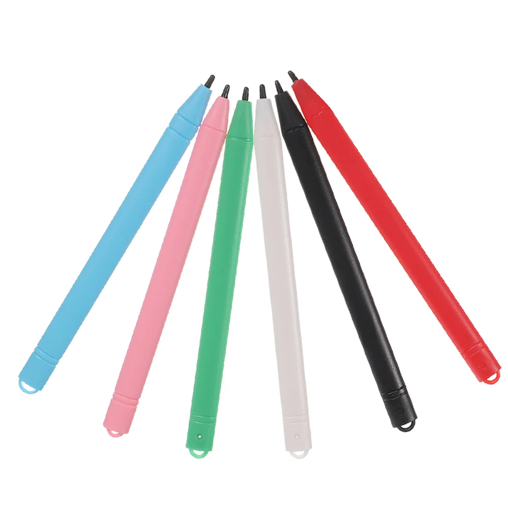 Stylet pour tableau d'écriture, 6 pièces, stylet pour tablette Lcd, styliste universel, écrans tactiles de poche, gribouillage en plastique pour enfant