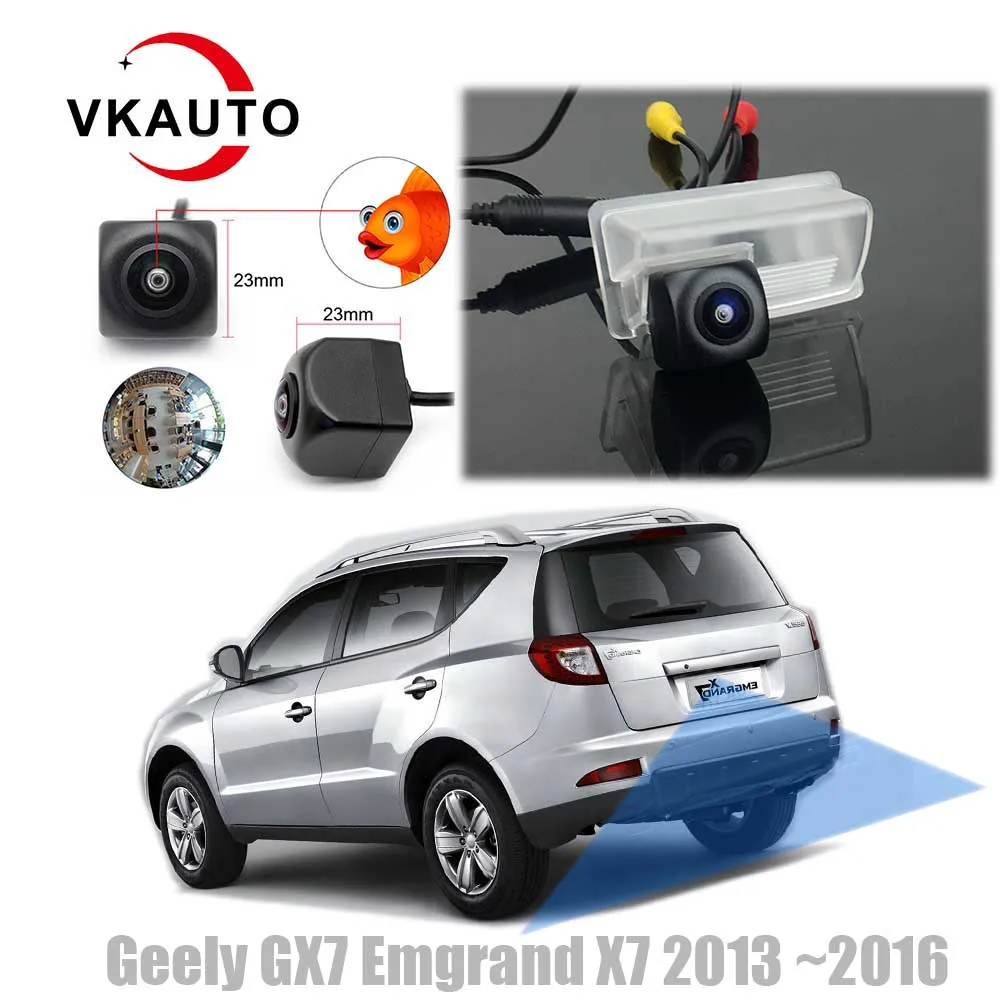 

VKAUTO Fish Eye Rear View Camera For Geely GX7 Emgrand X7 2013 ~2016 CCD HD Reverse Parking Backup Monitor