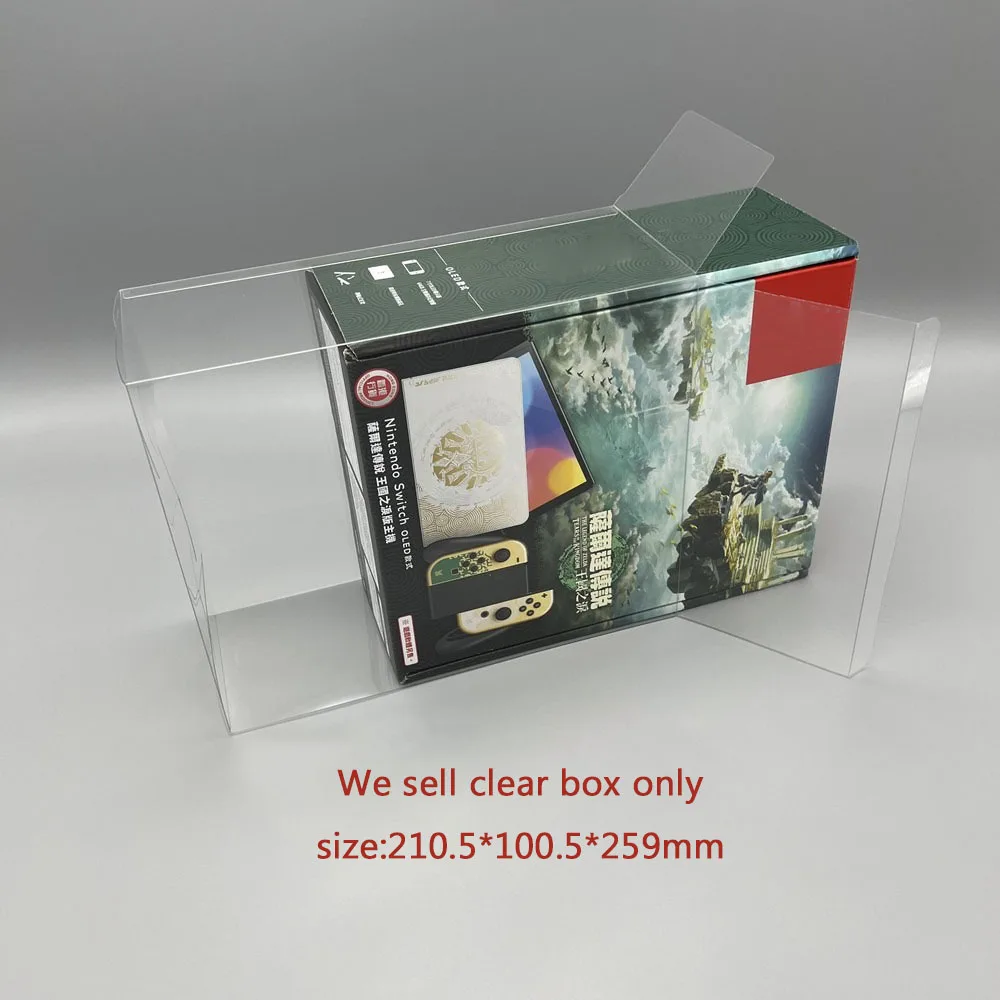 Transparent TEP Host box for SWITCH NS OLED The Legend of Zelda: Tears of the Kingdom collection Clear display protective Case