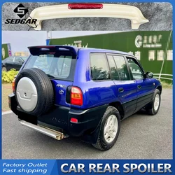 For 1994--1999 Toyota RAV4 Trunk Spoiler Original with Lights High Quality ABS Plastic Unpainted Spoiler Trunk Boot Wing Spoiler