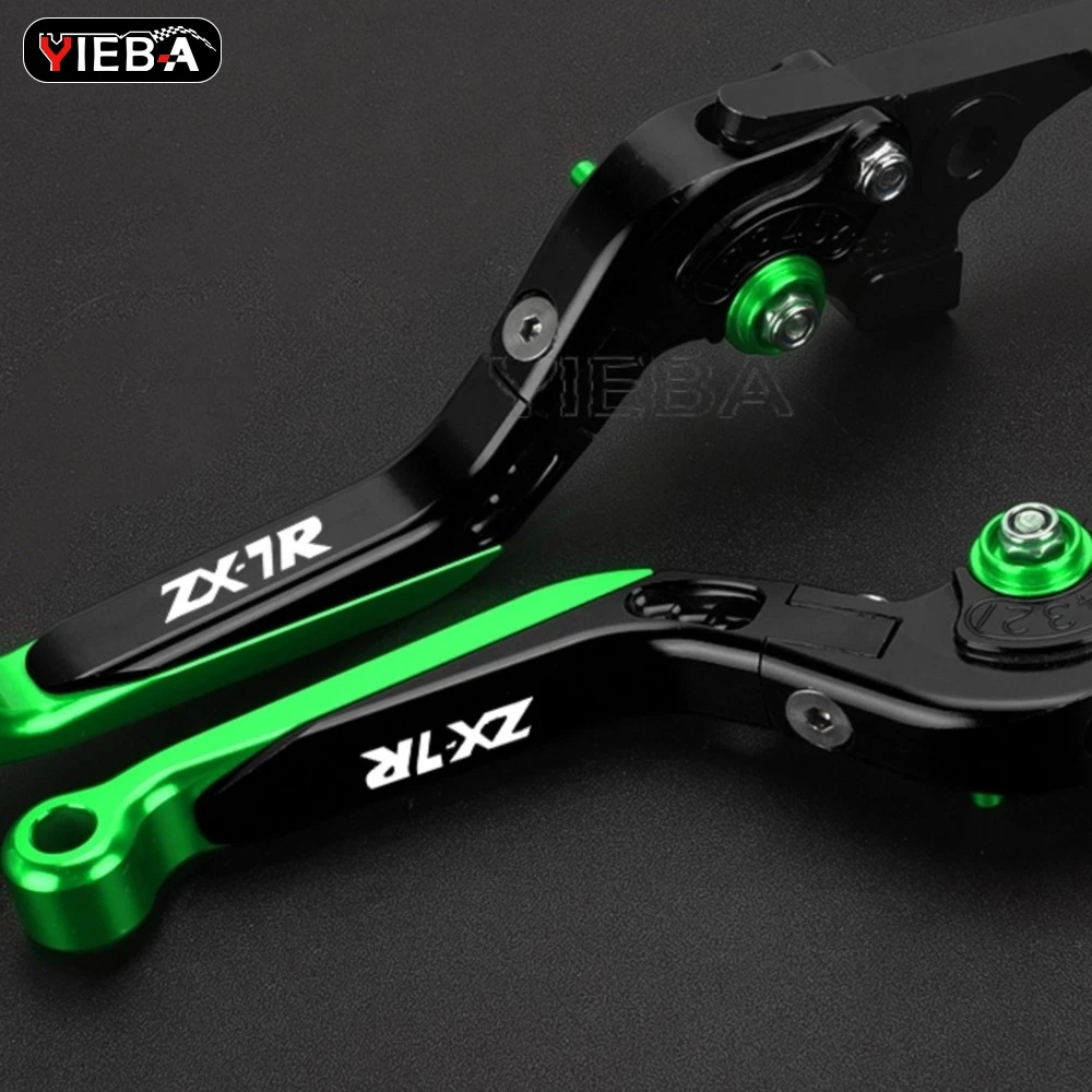 

YIEBA Motorcycle Accessories For KAWASAKI ZX7R Ninja ZX-7R 1989-2003 2002 2001 2000 Adjustable Brake Clutch Levers Handlebar