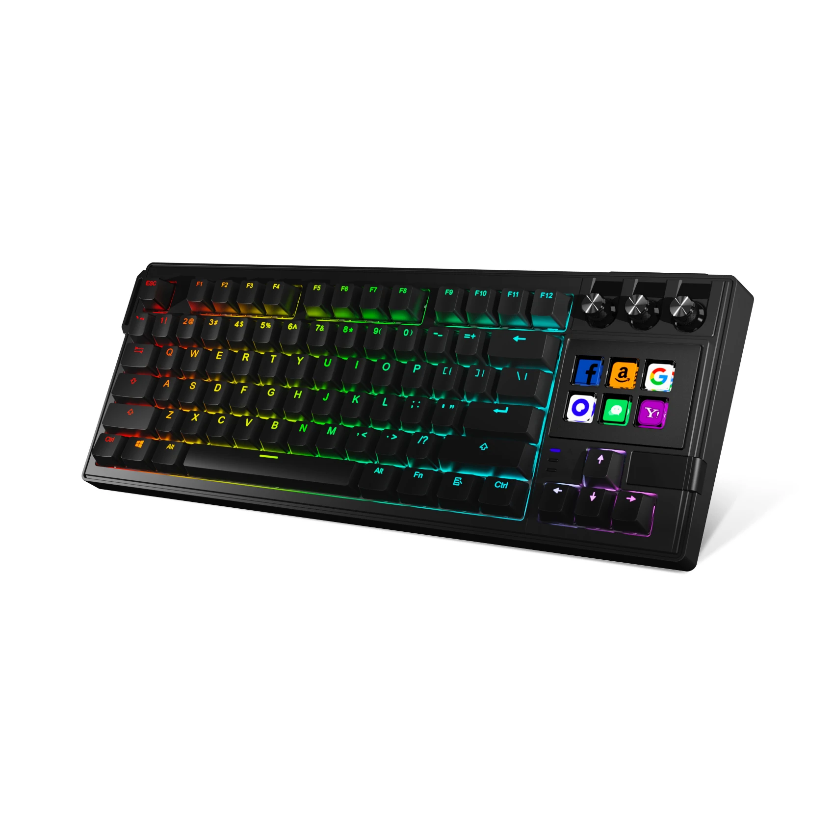 MiraBox K1 Pro AI Stream Deck Gaming Mechanisch Toetsenbord Visuele Console Streamdeck macropad RGB Hotswap Bedraad Gamer Toetsenbord