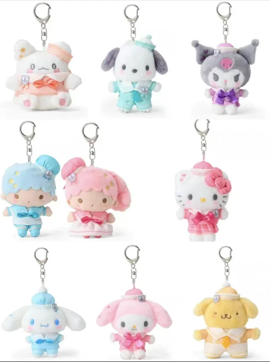 

Аниме мультфильм Hello Kitty Cinnamoroll My Melody плюшевая игрушка модная новая плюшевая игрушка кулон автомобильный брелок аксессуары для рюкзака