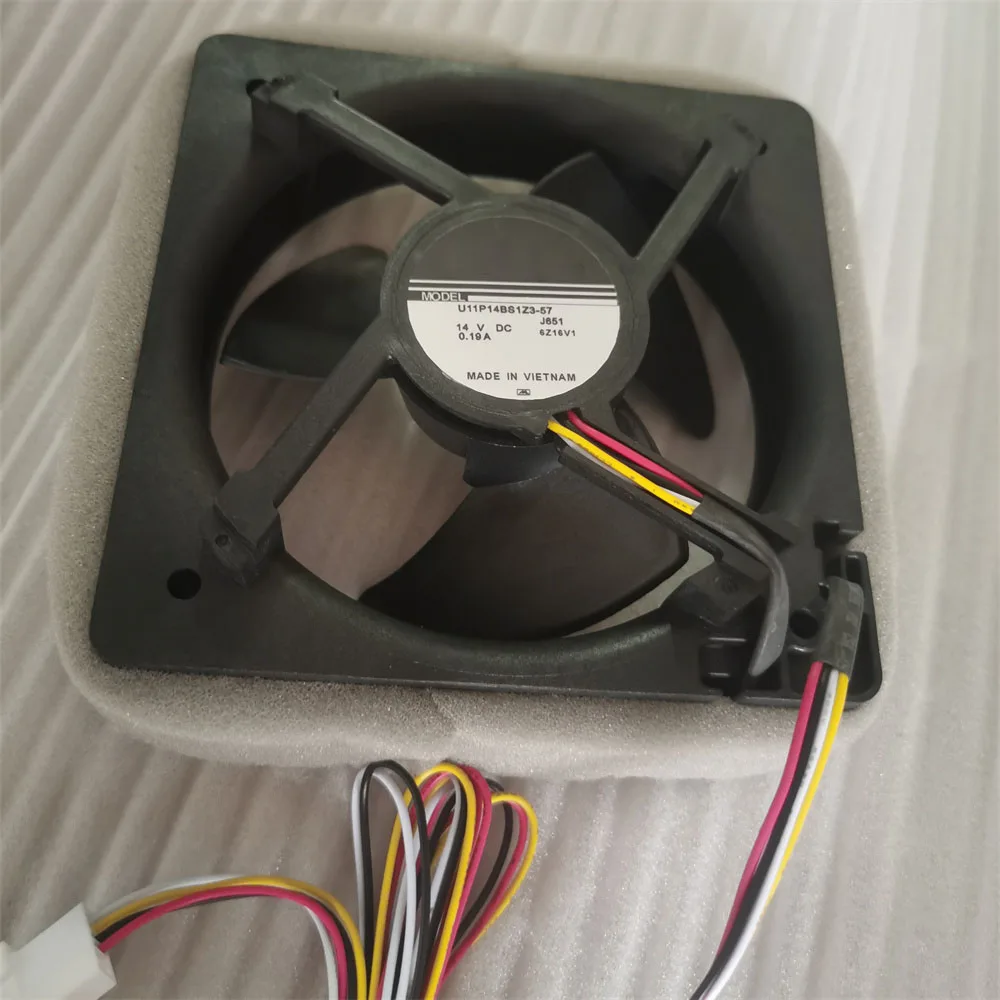 U11P14BS1Z3-57 14V 0.19A DC Axial Cooling Fan, Quiet Brushless Cooler for Electronics Server Equipment