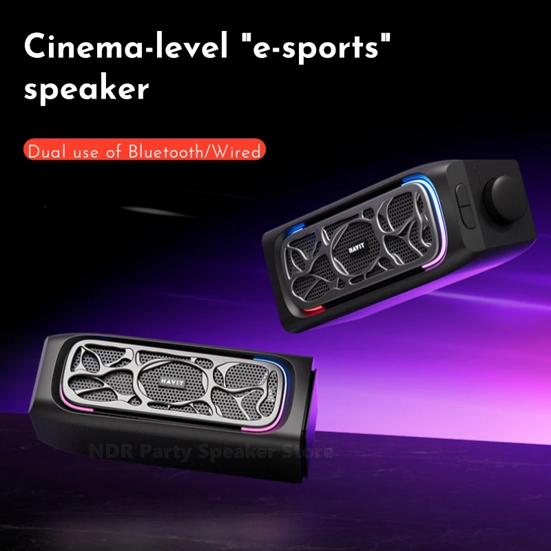 2025 New M21 Ampligame 2.0 Gaming Speakers RGB Home Music Desktop Speaker PC Audio Computer Speaker Dual Use of Bluetooth/Wired