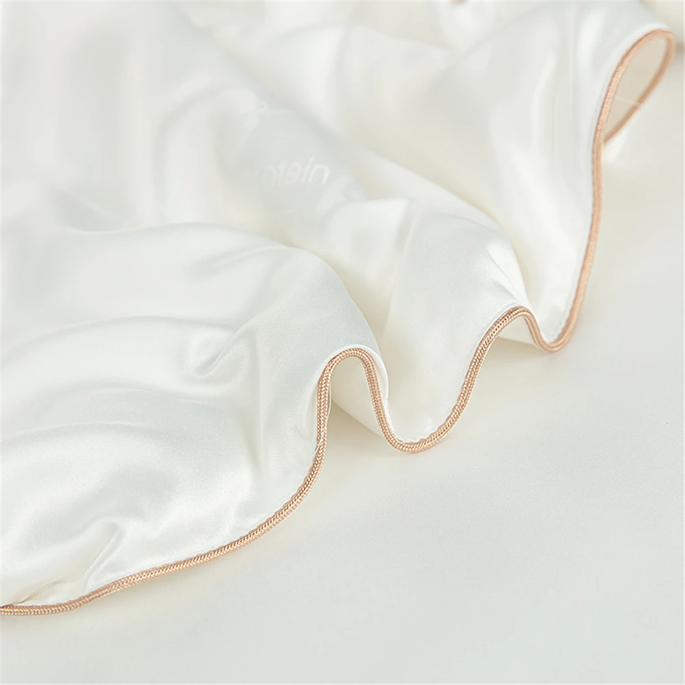 Sondeson Luxury Natural 100% Silk Quilt Warm Jacquard White Duvet Soft Comforter Queen King Silky Healthy Blanket For Sleep 1pcs