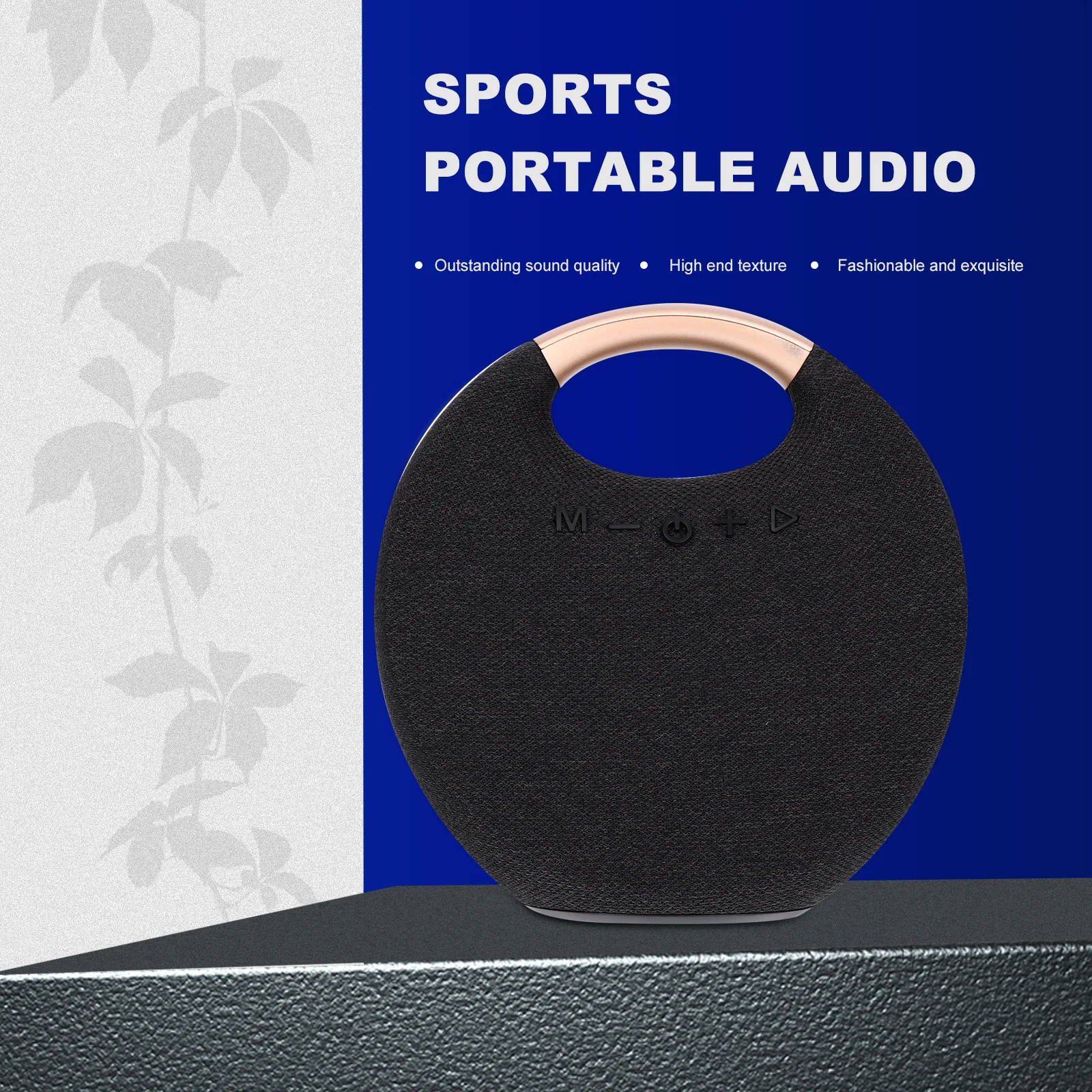 

1 pc Portable Speaker Compact Wireless Music Box Strong Bass High-Fidelity Sound Outdoor Indoor Use Loudspeaker