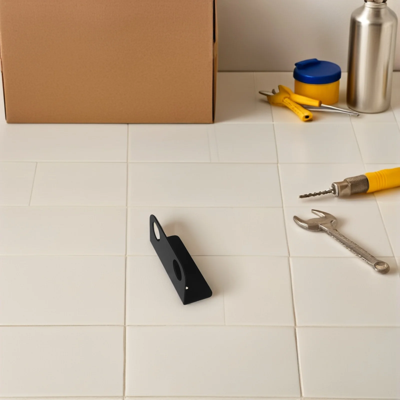 Настенный черный держатель для дозатора мыла из нержавеющей стали, установка без сверления, держатель для бутылки в ванной комнате, кронштейн для дозатора мыла