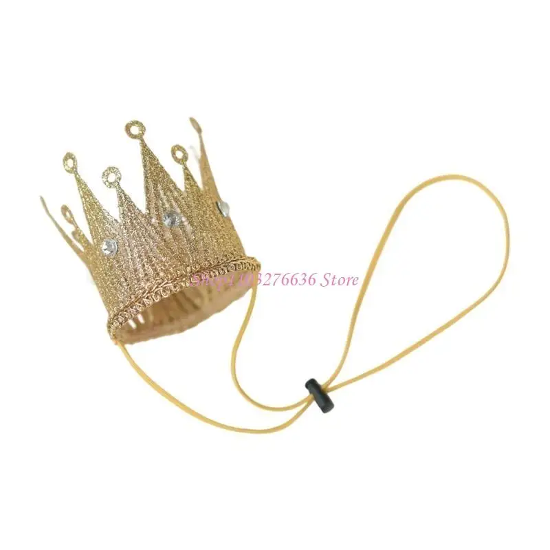 R6FD Royal Baby Hair Ornament Elastic Adjustable Headpiece Costume Accessory For Kids