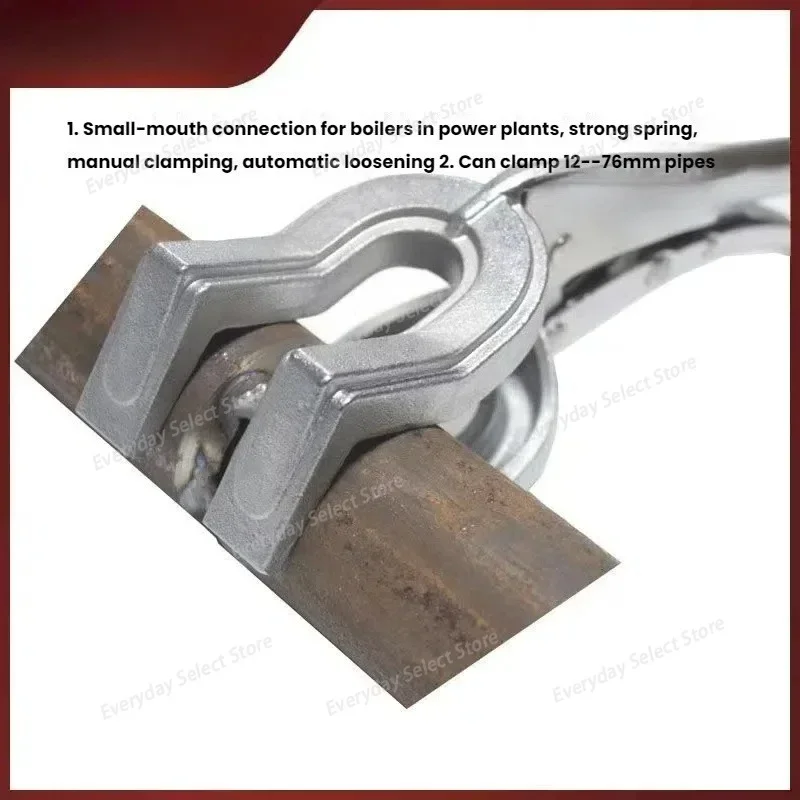 Adjustable‑Lock Welding‑Holding Clamp, Secure‑Grip Clamping Tool with Positioning Plate for Pipe Welding Tasks