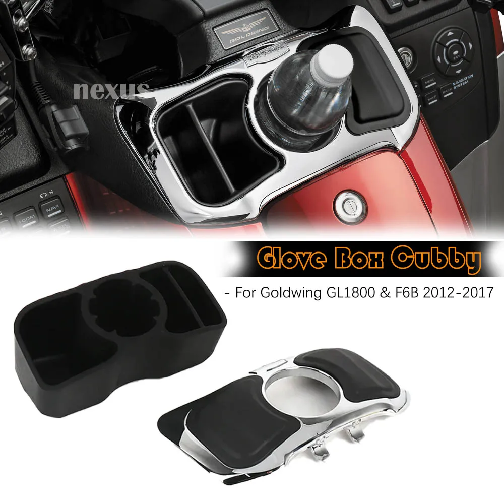 

Motorcycle Accessories Glove Box Cubby Kits Chrome Black New For Honda GOLD WING GL1800 GL 1800 Goldwing F6B 2012-2017 2016