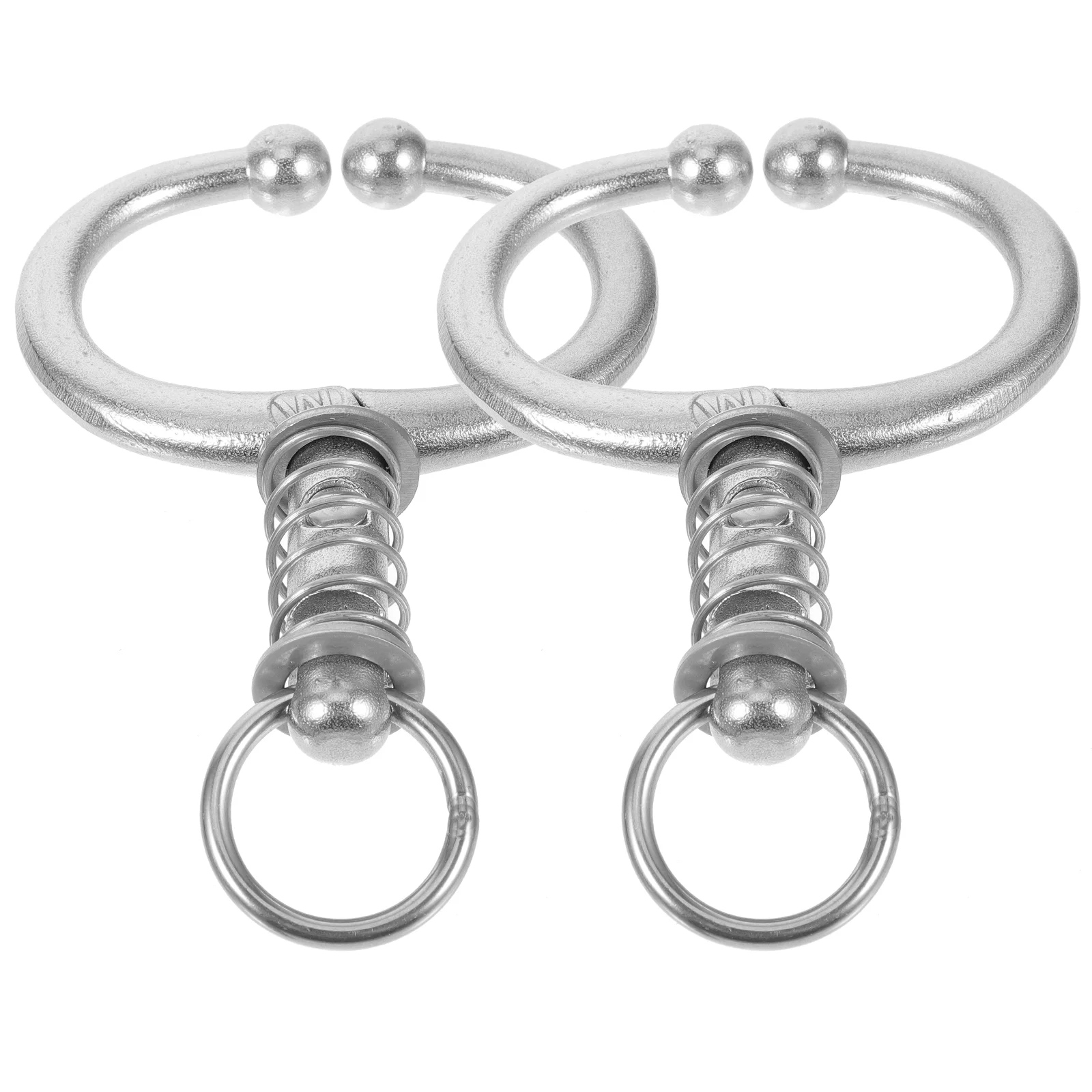 

2 Pcs Bull Nose Ring Cow Plier Cattle Pulling Tool Traction Metal Stainless Steel Decorative