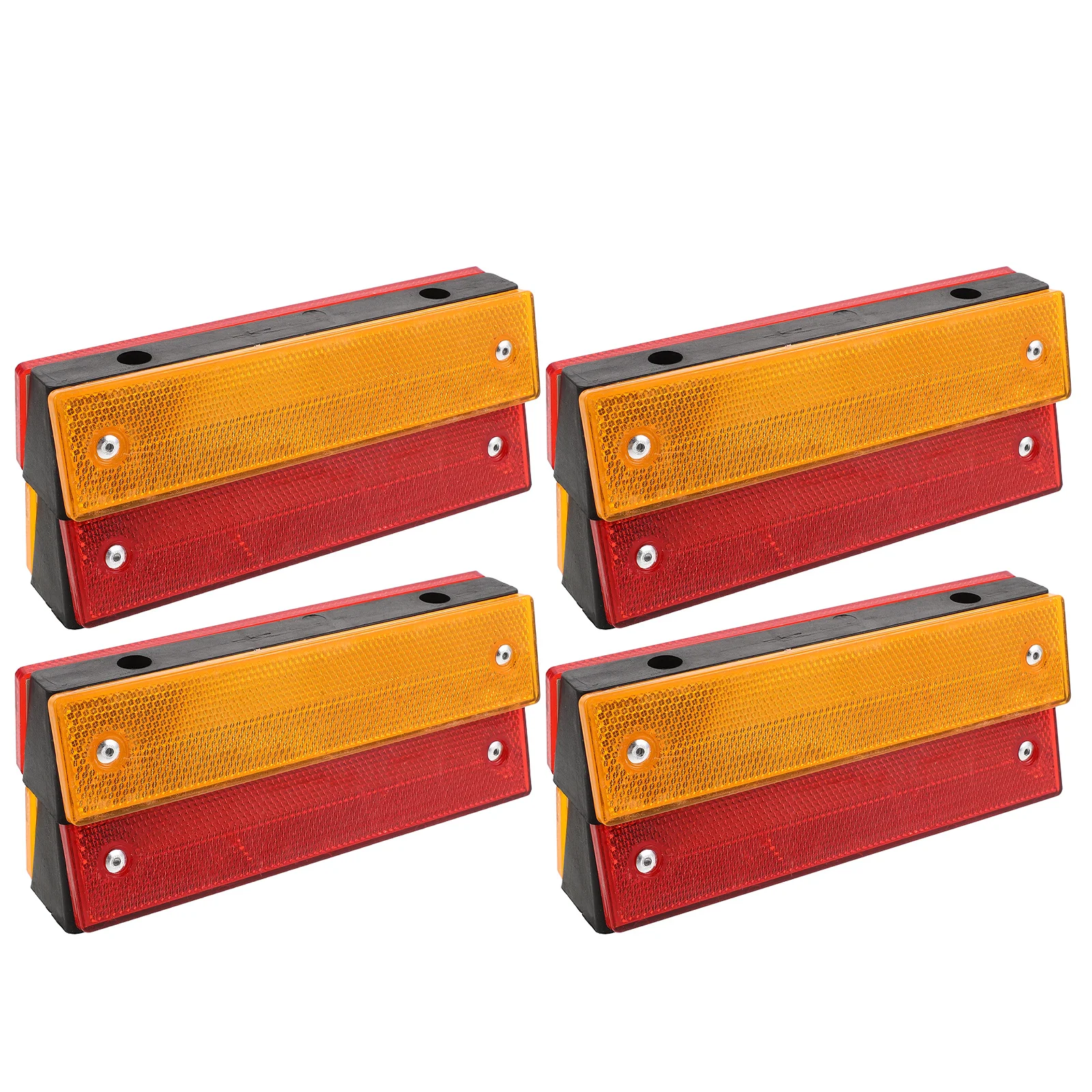 

6Pcs High-Reflectivity Safety Markers Weather-Resistant Road Studs for Driveway Freeway Sidewalk Asphalt Reflectors