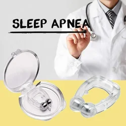 Anti Snoring Device Silicone Nose Clip Magnetic Sleep Tray Sleeping Aid Improve Sleeping Easy Breathe Apnea Guard Night Devices