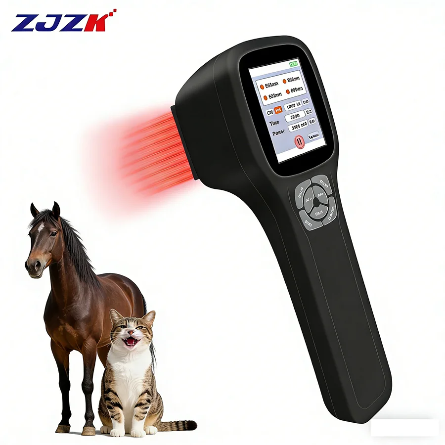 2026 LLLT Class 4 Veterinary  Therapeutic Device for Pet Pain Relief Tissue Repair Wound Healing with 2500mW 980nm 905nm 80