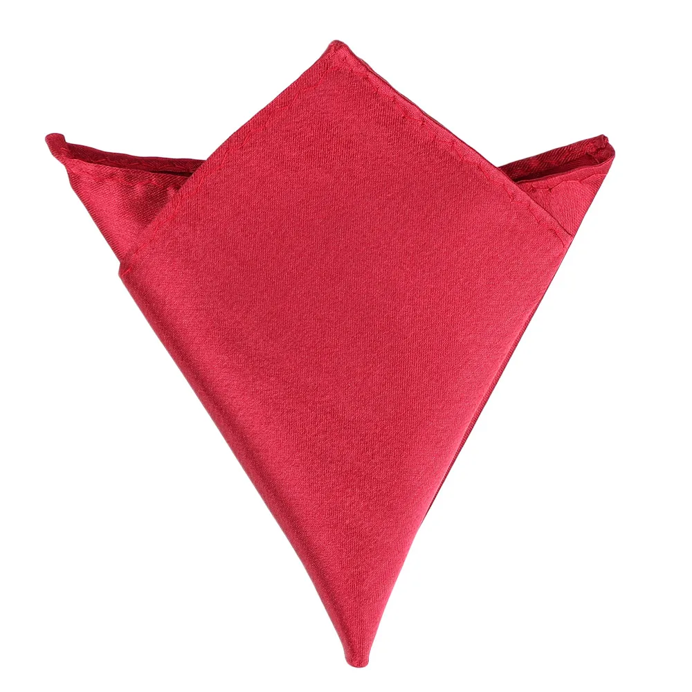Accessori da uomo Fatti a mano Solido 15 colori Abito formale Fazzoletto da taschino Fazzoletto da taschino in seta tinta unita Fazzoletto da taschino