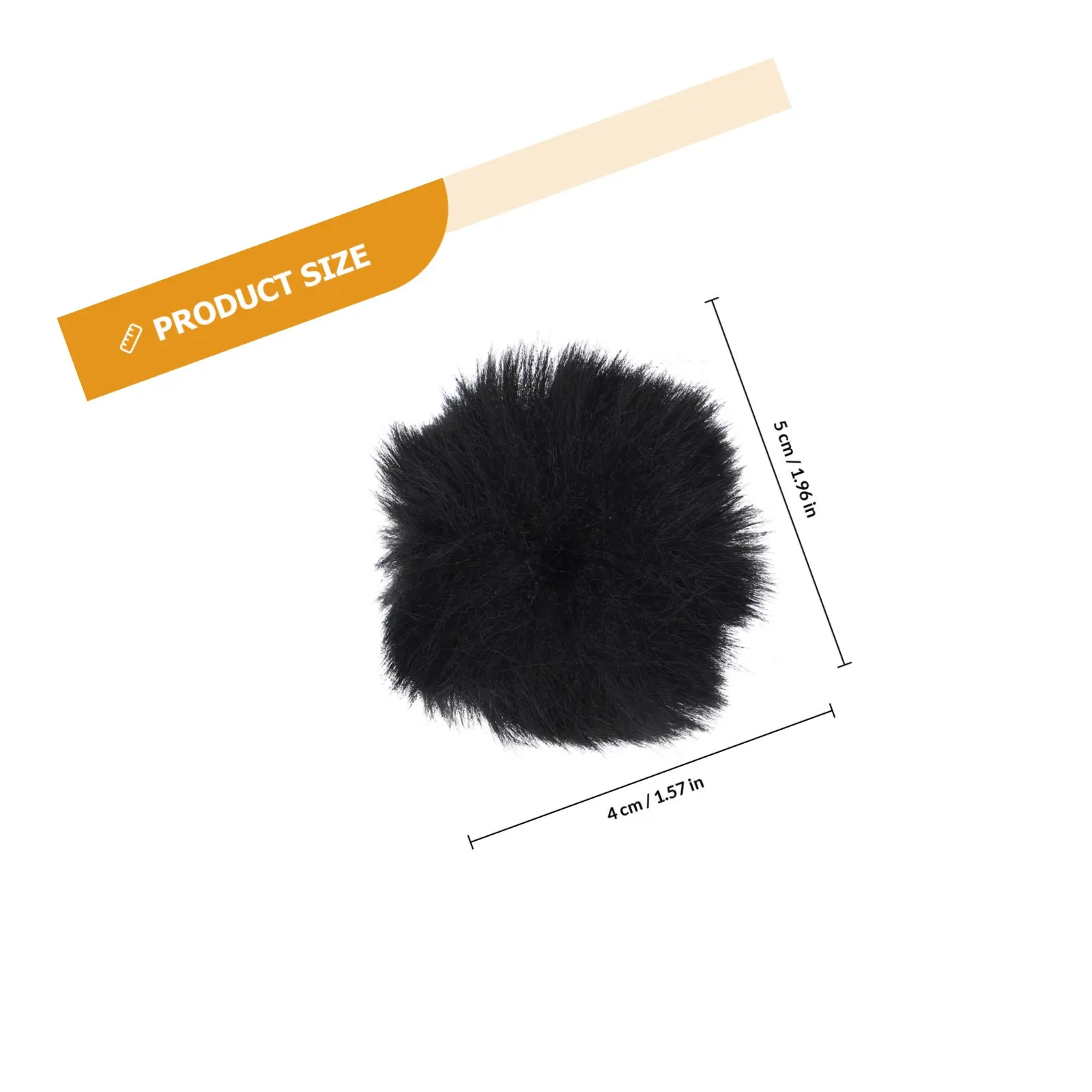 2Pcs Anti-Splash Microphone Cover Premium Artificial Wool Texture Fits Most Mics Easy on Off Wind Noise Reduction Mic Protector