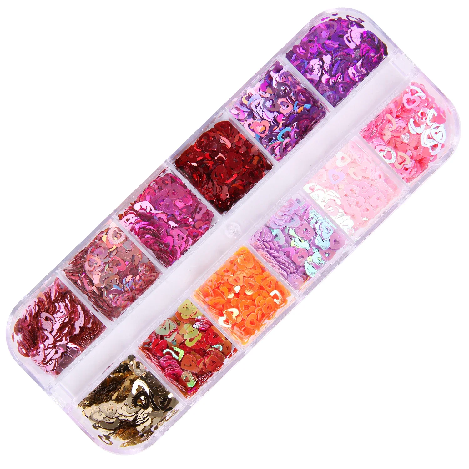 Sexy Lips Glitter Nail Sequins Flakes Holographic Butterfly Heart-shape 3D Nail Art Decorations