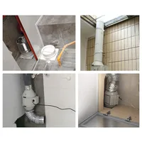 Draft Blocker Damper  Ventilation  Check  Valve  Draught  Back  Shutter  for  Inline  Ducting  Kitchen Home Ventilation  Grill 2
