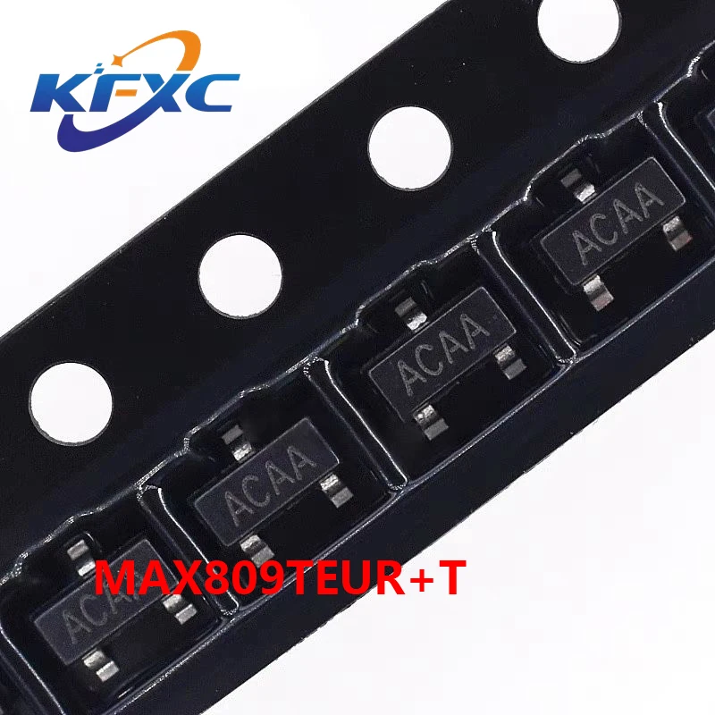 Original e Genuine Monitor e Reset Chip, MAX809TEUR SOT-23, MAX809TEUR + T