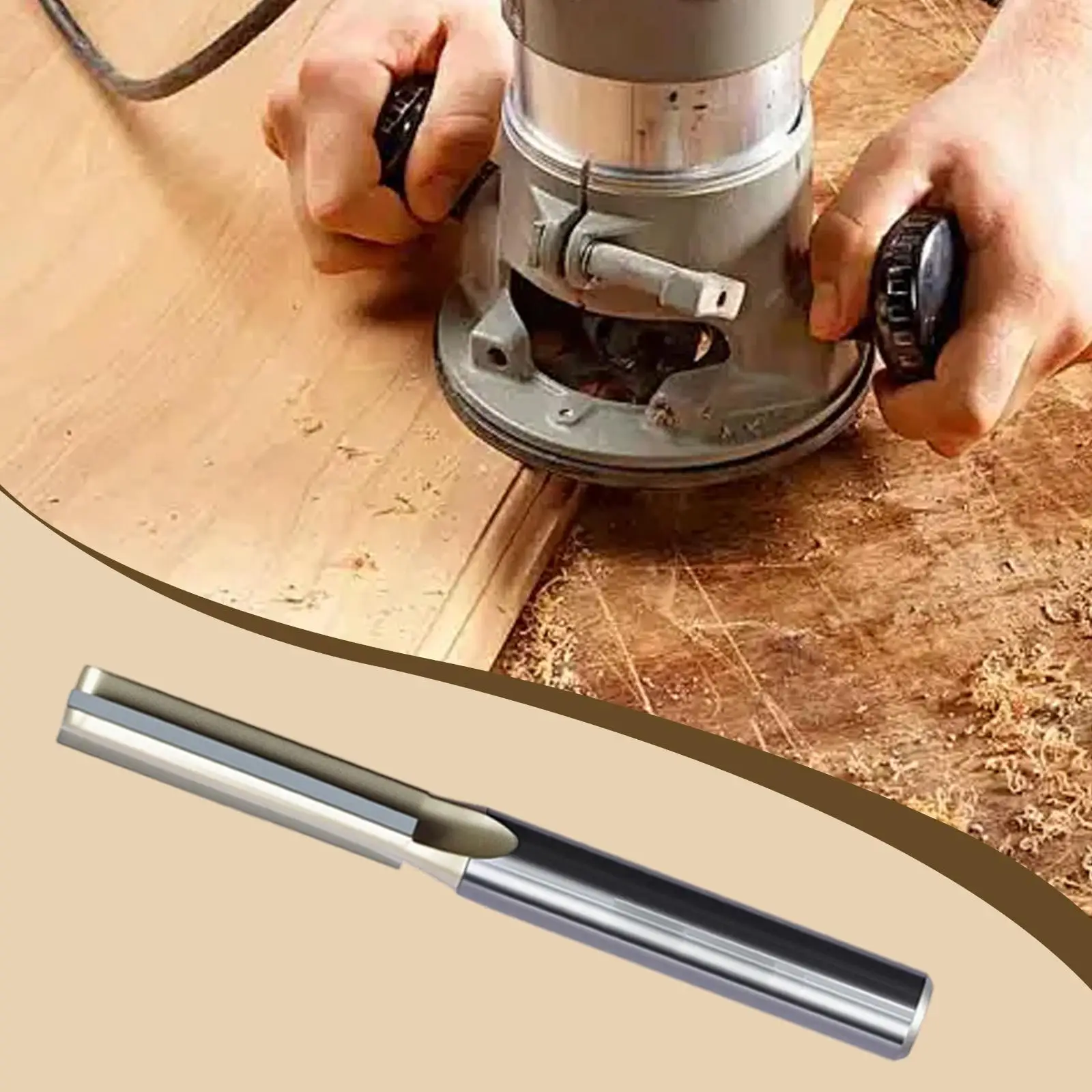 1/4 Inch Shank Flush Trim Router Bit High Strength Wood Milling Cutter Professional Tool for Precise Slotting