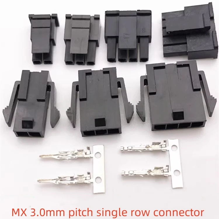 10set MX 3.0mm Pitch Connector 2P-6P Single Row 5557 Air Docking Car Computer Connector