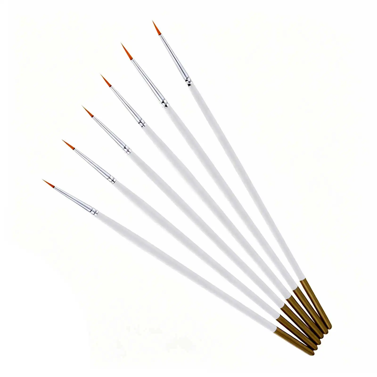 6 pcs Brush Set Art Painting Watercolor Oil Halloween Christmas New Year Nylon Hair Paint Brush Set Acrylic Paint Brush Set