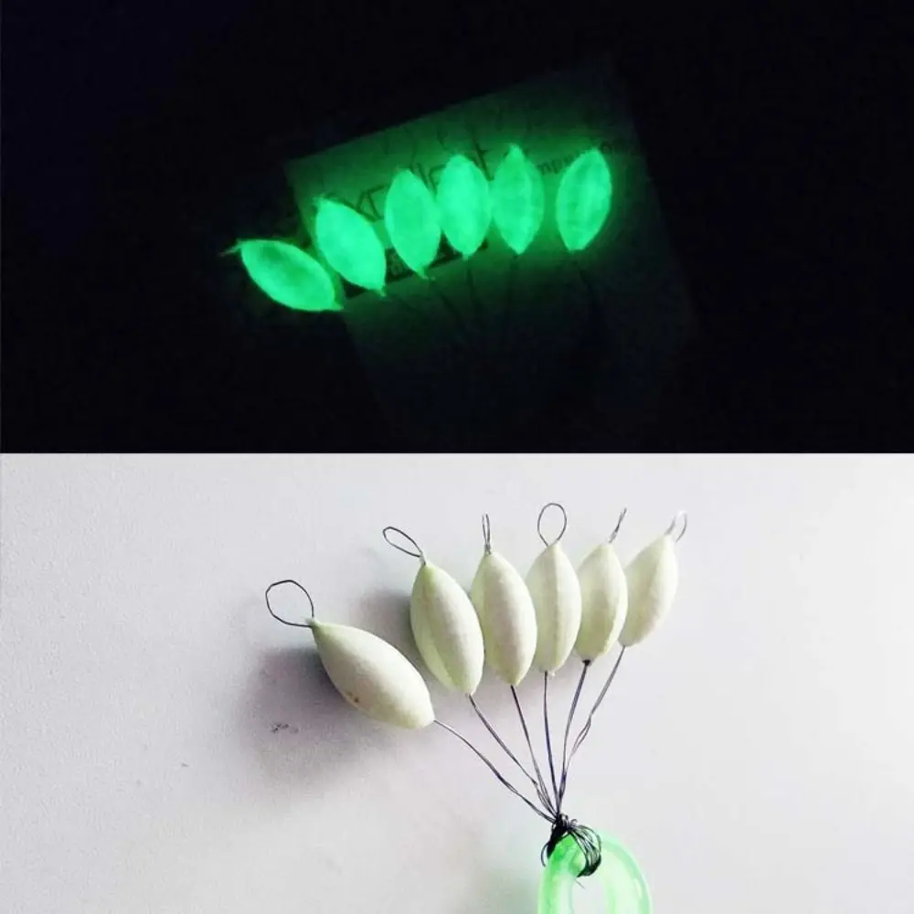 60pcs(10 Groups) Luminous Fishing Float S/M/L Oval Seven-star Float Beans 11mm/13mm/15mm Foam Carp Fishing Tackle Accessory