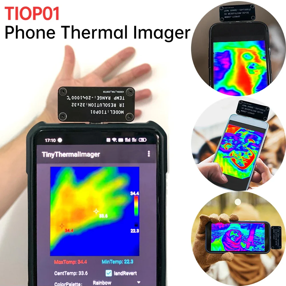 Mini termocamera a infrarossi telefono dispositivo di Imaging a infrarossi esterno piccola termocamera per telefono cellulare Android