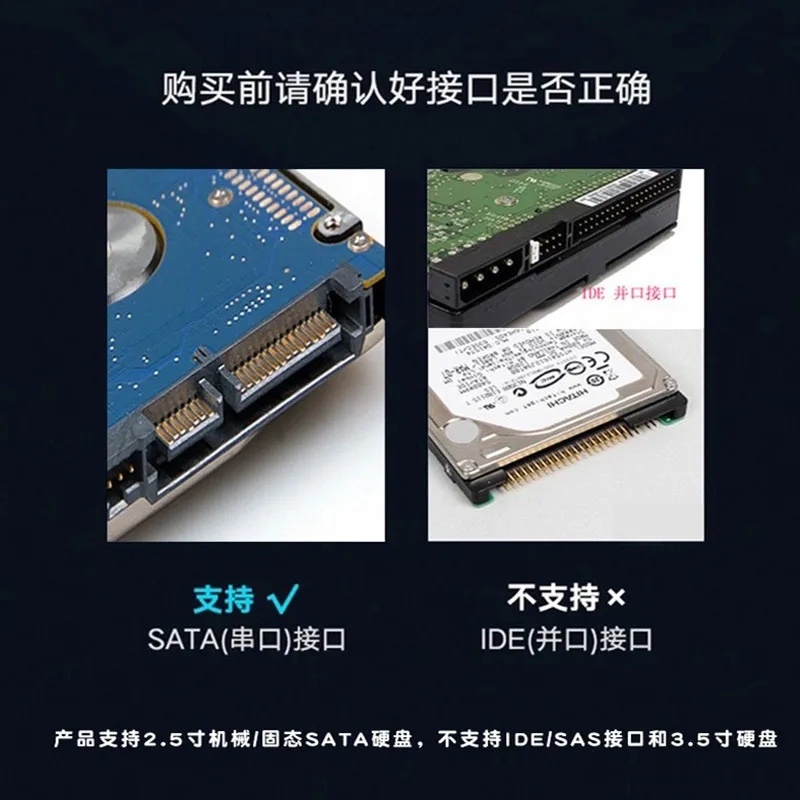 Cable Up To 6 Gbps High Speed Laptop Accessories SATA to USB3.0/Type-C Adapter 2 in 1 Usb Computer Cables Connecting Peripherals