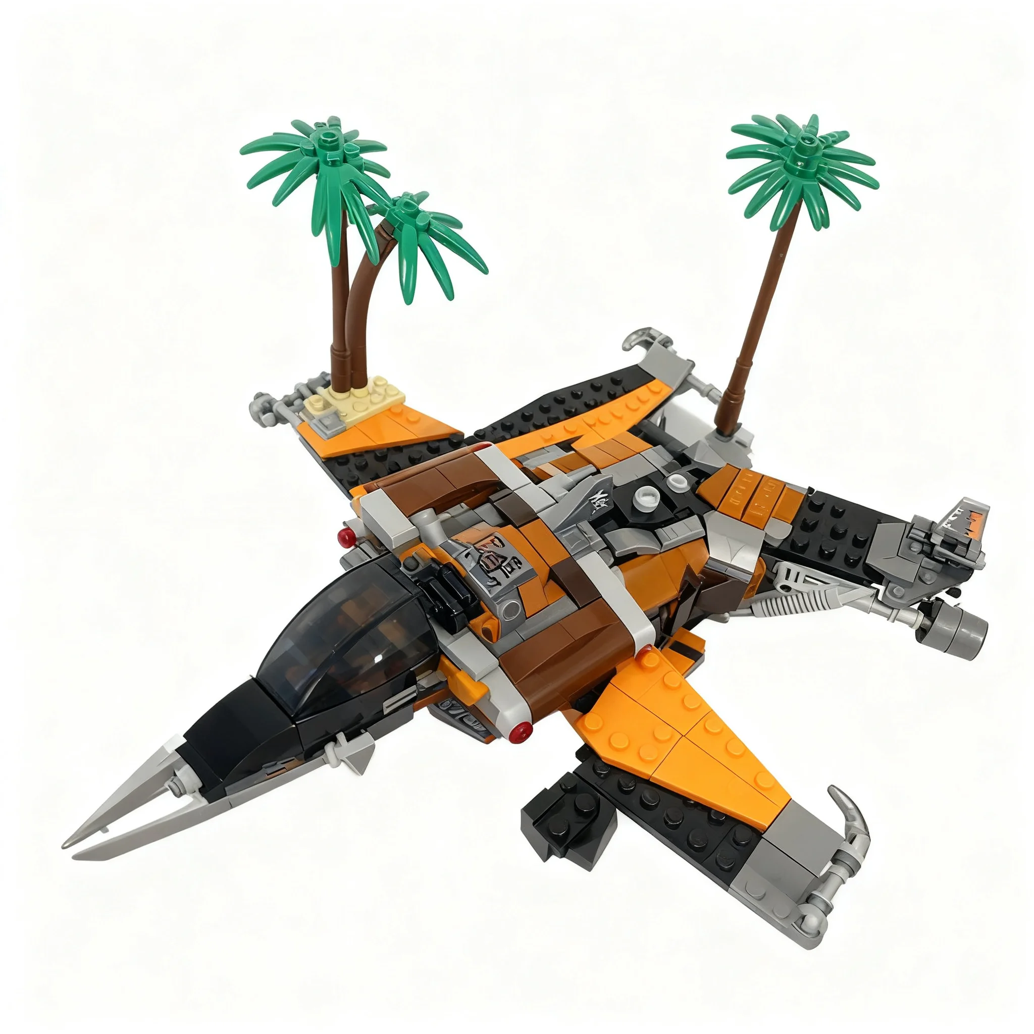 547pcs MOC Flintlocke's Sky Shark Legacy Remake Ninjia Model Building Blocks Toy Construction Christmas Gift Art Idea Assemble