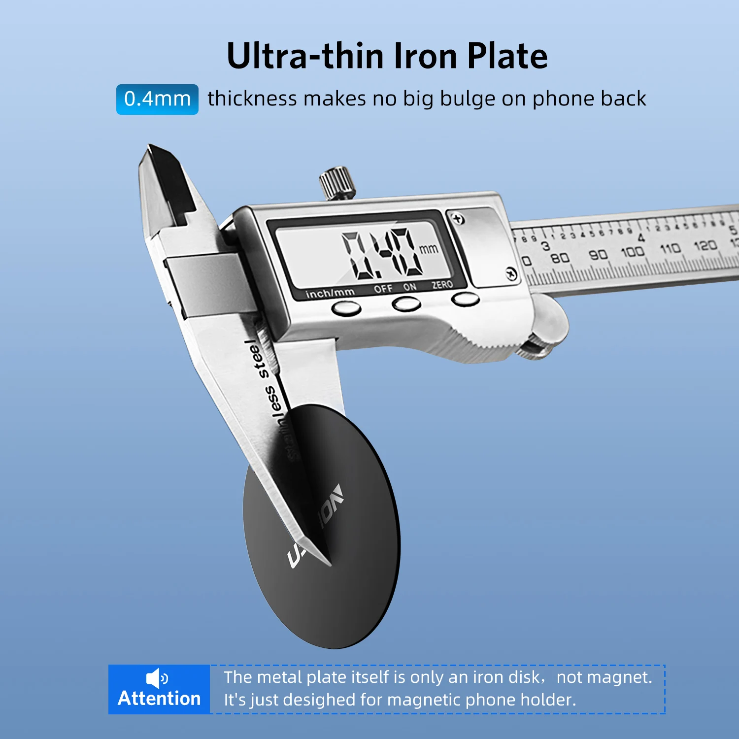 USLION For Magsafe Magnetic Metal Plate For Car Phone Holder Universal Iron Sticker Sheet Wireless Charging Metal Plate Sheet