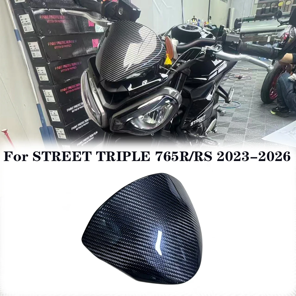 

for Triumph Street Triple 765 RS R 765RS 765R 2023-2026 Carbon fiber Front Windscreen Windshield Wind Deflector