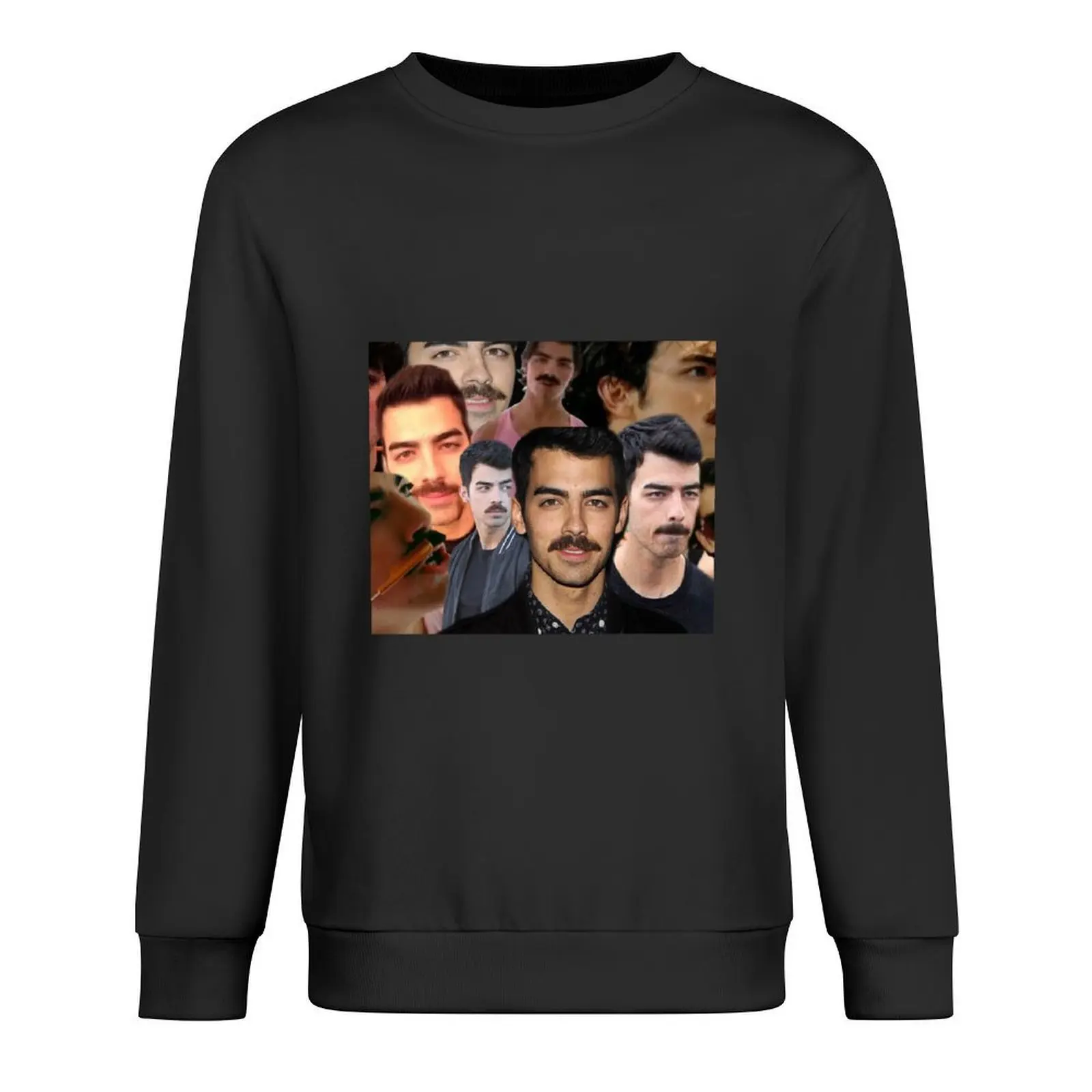 

Joe Jonas with a moustache Pullover men's sweat-shirt set fashion men anime clothes men's sweatshirts