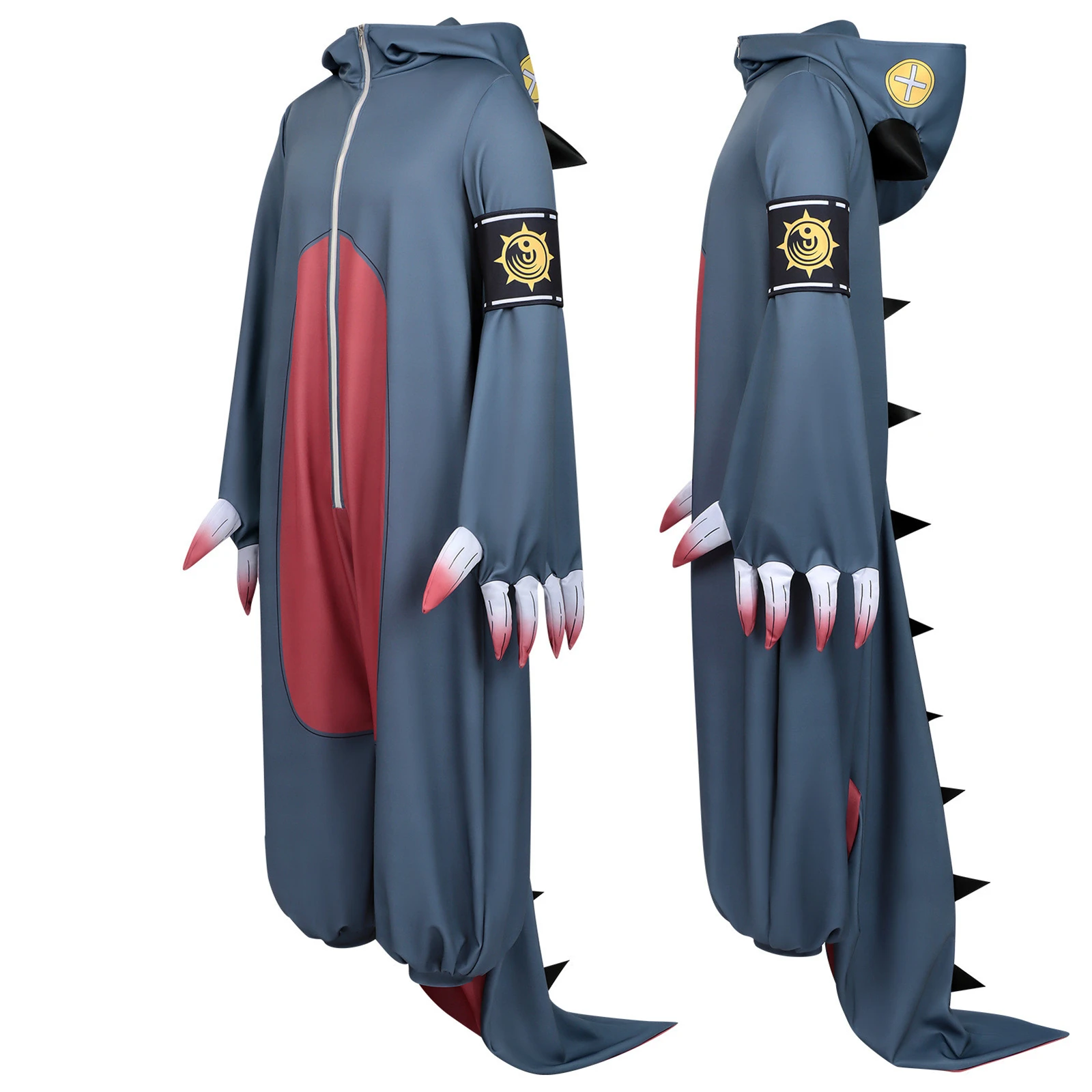 

Guita Hebby Fantasia Cosplay Costume Anime Girl Shark Jumpsuit Pajama Bodysuit Halloween Carnival Party Uniform Set