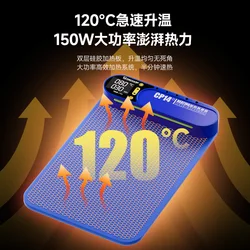 MECHANIC CP14 Plus Mobile Phone Screen Removal Silicone Mat with LED Dust Detection Light Fast Heating Screen Disassmbly Pad
