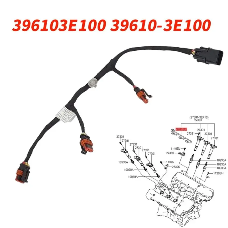 Ingenious-Car Ignition Coil Harness Wire Cable 39610-3E100 For Santa Fe Kia Optima Carens 2.7L V6 2006-2008 396103E100