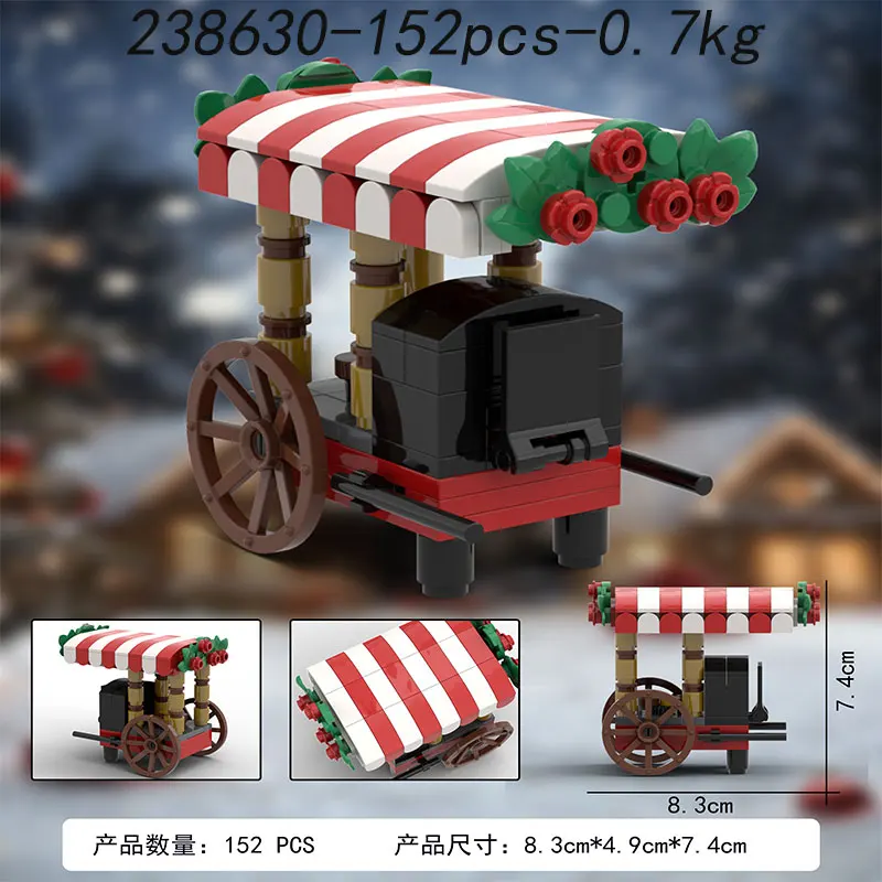 مكعبات بناء الجسيمات الصغيرة المتوفرة MOC-238630 152 قطعة، ألعاب البناء المعماري، نماذج ثلاثية الأبعاد، هدايا، اسم تعليمي DIY